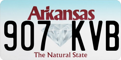 AR license plate 907KVB
