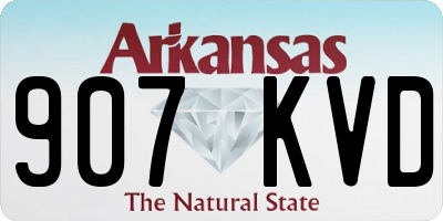 AR license plate 907KVD