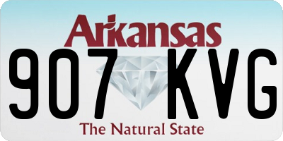 AR license plate 907KVG