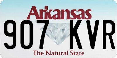 AR license plate 907KVR