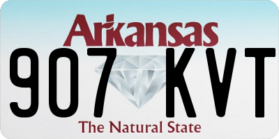 AR license plate 907KVT
