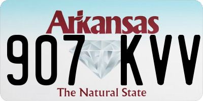 AR license plate 907KVV