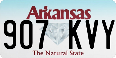 AR license plate 907KVY