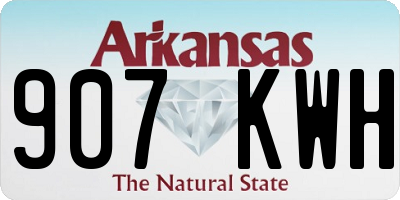 AR license plate 907KWH