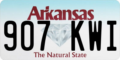 AR license plate 907KWI