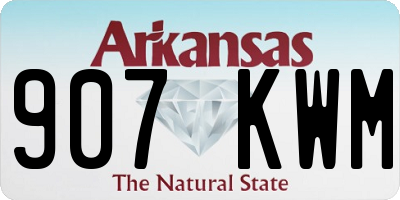 AR license plate 907KWM