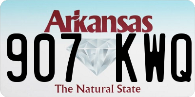 AR license plate 907KWQ