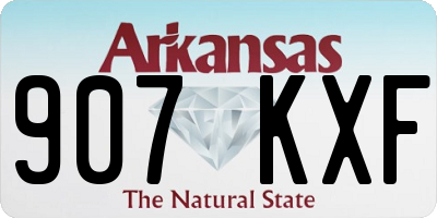 AR license plate 907KXF