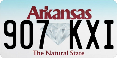 AR license plate 907KXI