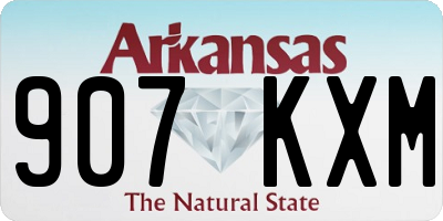 AR license plate 907KXM
