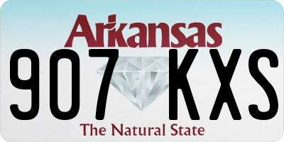 AR license plate 907KXS
