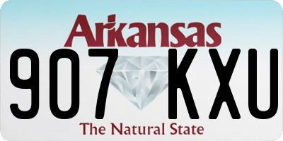 AR license plate 907KXU