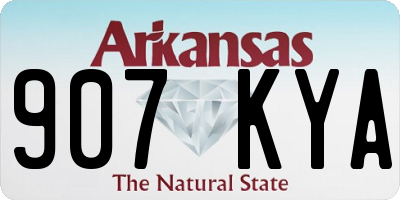 AR license plate 907KYA