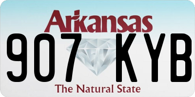 AR license plate 907KYB
