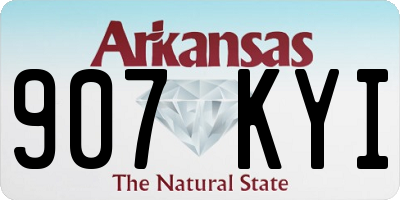 AR license plate 907KYI