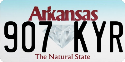 AR license plate 907KYR