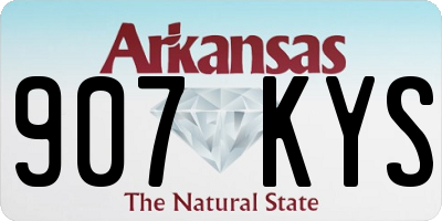 AR license plate 907KYS