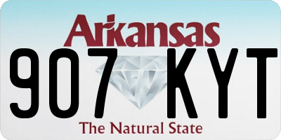 AR license plate 907KYT