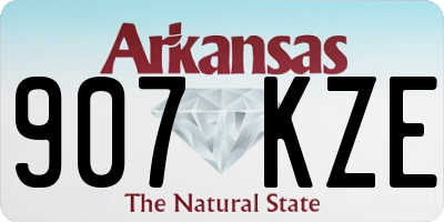 AR license plate 907KZE