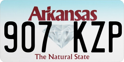 AR license plate 907KZP
