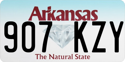 AR license plate 907KZY