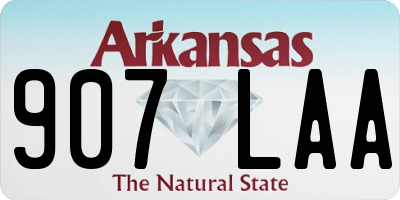 AR license plate 907LAA
