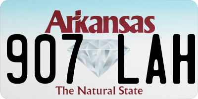 AR license plate 907LAH