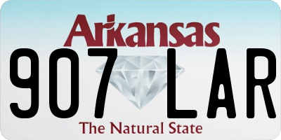 AR license plate 907LAR