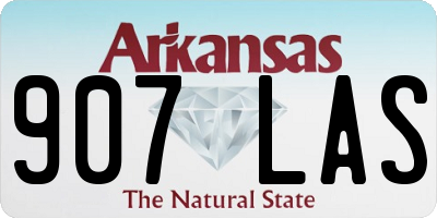 AR license plate 907LAS