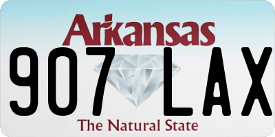 AR license plate 907LAX