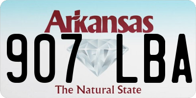 AR license plate 907LBA