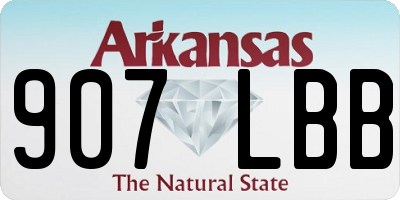 AR license plate 907LBB