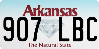 AR license plate 907LBC