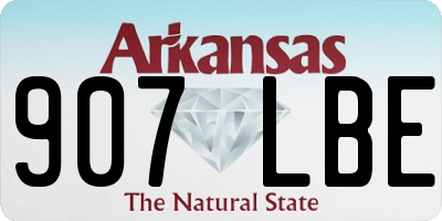 AR license plate 907LBE