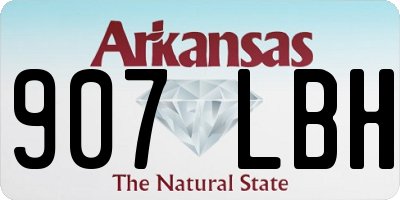 AR license plate 907LBH