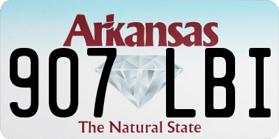 AR license plate 907LBI