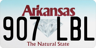 AR license plate 907LBL