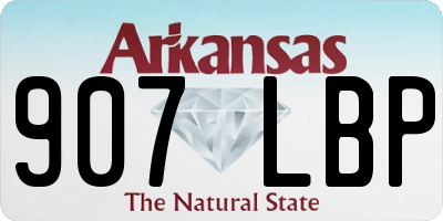 AR license plate 907LBP