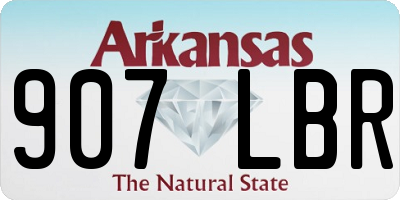 AR license plate 907LBR