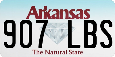 AR license plate 907LBS