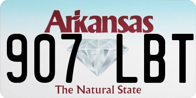 AR license plate 907LBT