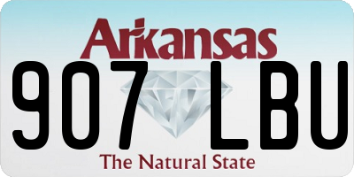 AR license plate 907LBU