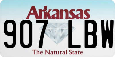 AR license plate 907LBW