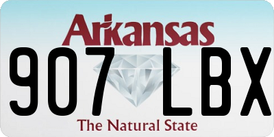AR license plate 907LBX