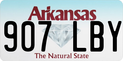 AR license plate 907LBY