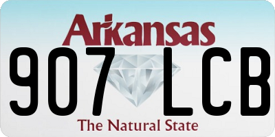 AR license plate 907LCB