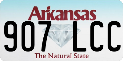 AR license plate 907LCC