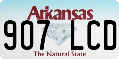 AR license plate 907LCD
