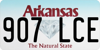 AR license plate 907LCE
