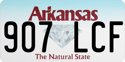 AR license plate 907LCF